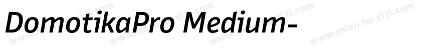 DomotikaPro Medium字体转换